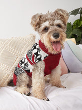 Load image into Gallery viewer, Moose Snowflake Pattern High Neck Pet Sweater | NCS

