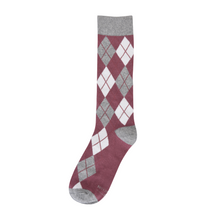 Load image into Gallery viewer, Desert Rose Argyle Socks
