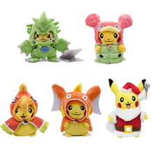 Load image into Gallery viewer, 24 Pcs Pokemon Pikachu Cosplay Toys Charizard Snorlax Garchomp Tyranitar Hydreigon Anime Stuffed Plush Cartoon Peluche Dolls - # BOT&amp;G512610001
