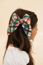 Load image into Gallery viewer, Mulberry Plaid - Darling Hair Bow
