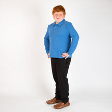 Load image into Gallery viewer, Cobalt Solid Polo (Long Sleeve)
