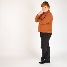 Load image into Gallery viewer, Cinnamon Solid Polo (Long Sleeve)
