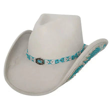 Load image into Gallery viewer, Bullhide Natural Beauty - Shapeable Wool Felt Cowgirl Hat
