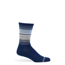 Load image into Gallery viewer, Navy Ombre Stripe Casual Crew
