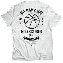 Load image into Gallery viewer, No Days Off - T-Shirt - White
