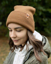Load image into Gallery viewer, NEW HAAKWEAR H-Stitch Cuffed Beanie - Patented Design, Made in USA - Camel Brown
