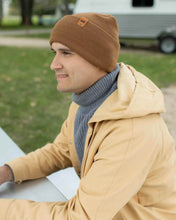 Load image into Gallery viewer, NEW HAAKWEAR H-Stitch Cuffed Beanie - Patented Design, Made in USA - Camel Brown
