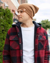 Load image into Gallery viewer, NEW HAAKWEAR H-Stitch Cuffed Beanie - Patented Design, Made in USA - Camel Brown

