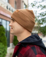 Load image into Gallery viewer, NEW HAAKWEAR H-Stitch Cuffed Beanie - Patented Design, Made in USA - Camel Brown
