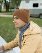 Load image into Gallery viewer, NEW HAAKWEAR H-Stitch Cuffed Beanie - Patented Design, Made in USA - Camel Brown
