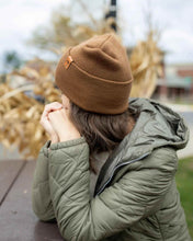Load image into Gallery viewer, NEW HAAKWEAR H-Stitch Cuffed Beanie - Patented Design, Made in USA - Camel Brown
