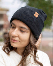 Load image into Gallery viewer, NEW HAAKWEAR H-Stitch Cuffed Beanie - Designed and Made in USA (Patented Design) - Charcoal Black
