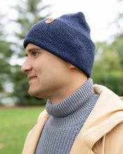 Load image into Gallery viewer, NEW HAAKWEAR H-Stitch Cuffed Beanie - Designed and Made in USA (Patented Design) - Denim Blue
