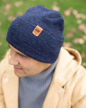 Load image into Gallery viewer, NEW HAAKWEAR H-Stitch Cuffed Beanie - Designed and Made in USA (Patented Design) - Denim Blue
