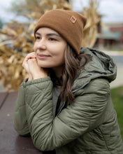 Load image into Gallery viewer, NEW HAAKWEAR H-Stitch Cuffed Beanie - Patented Design, Made in USA - Camel Brown
