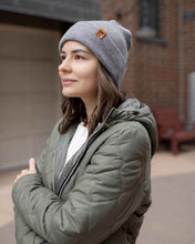 Load image into Gallery viewer, NEW HAAKWEAR H-Stitch Cuffed Beanie - Designed and Made in USA (Patent Pending Design) - Koala Gray
