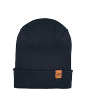 Load image into Gallery viewer, NEW HAAKWEAR H-Stitch Cuffed Beanie - Designed and Made in USA (Patented Design) - Midnight Black
