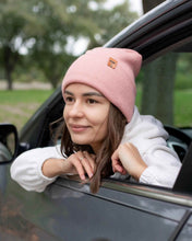 Load image into Gallery viewer, NEW HAAKWEAR H-Stitch Cuffed Beanie - Designed and Made in USA (Patented Design) - Pearl Pink
