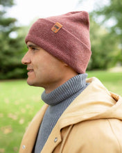 Load image into Gallery viewer, NEW HAAKWEAR H-Stitch Cuffed Beanie - Designed and Made in USA (Patented Design) - Rusty Burgundy
