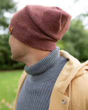 Load image into Gallery viewer, NEW HAAKWEAR H-Stitch Cuffed Beanie - Designed and Made in USA (Patented Design) - Rusty Burgundy
