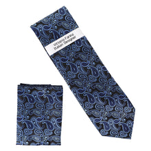 Load image into Gallery viewer, Vittorio Farina Men's Paisley Design Necktie &amp; Pocket Square

