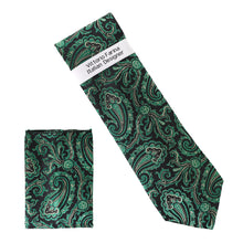 Load image into Gallery viewer, Vittorio Farina Men's Paisley Design Necktie &amp; Pocket Square
