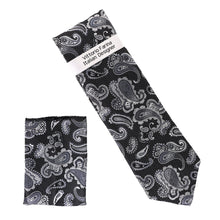 Load image into Gallery viewer, Vittorio Farina Men's Paisley Design Necktie &amp; Pocket Square
