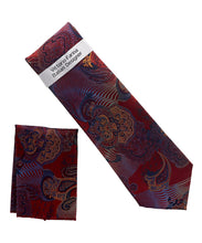 Load image into Gallery viewer, Vittorio Farina Paisley Designer Necktie &amp; Pocket Square
