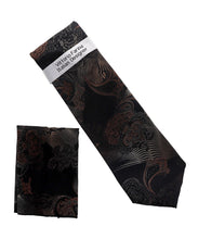 Load image into Gallery viewer, Vittorio Farina Paisley Designer Necktie &amp; Pocket Square
