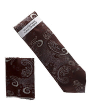 Load image into Gallery viewer, Vittorio Farina Paisley Designer Necktie &amp; Pocket Square
