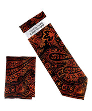 Load image into Gallery viewer, Vittorio Farina Paisley Designer Necktie &amp; Pocket Square
