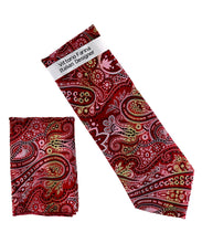 Load image into Gallery viewer, Vittorio Farina Paisley Designer Necktie &amp; Pocket Square
