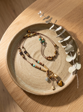 Load image into Gallery viewer, Natural Stone Beaded Long Necklace

