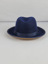 Load image into Gallery viewer, Bruno Capelo Princeton Fedora Two-Tone 100% Australian Wool Dress Fedora Hat
