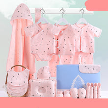 Load image into Gallery viewer, Complete Newborn Welcome Gift Box – 100% Cotton Essentials Set | Carefully selected to comfort and support your baby’s first precious weeks - # BANB11110008
