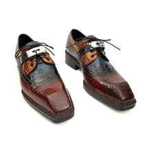 Load image into Gallery viewer, Nile Croc Buckle Wingtip Derby
