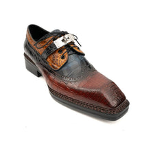 Load image into Gallery viewer, Nile Croc Buckle Wingtip Derby
