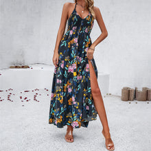 Load image into Gallery viewer, Women's Holiday Printing Slip Dress
