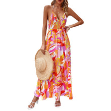Load image into Gallery viewer, Women's Holiday Printing Slip Dress
