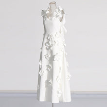 Load image into Gallery viewer, High-grade Stitching Three-dimensional Flower Sling Dress
