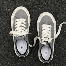 Load image into Gallery viewer, Women’s Canvas Platform Skate Shoes — Casual &amp; Sporty Lifted Sneakers
