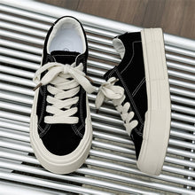 Load image into Gallery viewer, Women’s Canvas Platform Skate Shoes — Casual &amp; Sporty Lifted Sneakers

