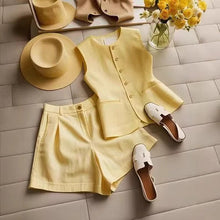 Load image into Gallery viewer, Suit Vest Suit Women's Cotton And Linen
