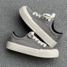Load image into Gallery viewer, Women’s Canvas Platform Skate Shoes — Casual &amp; Sporty Lifted Sneakers

