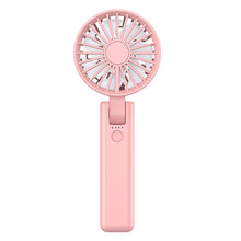 Load image into Gallery viewer, Portable Fan Mini Handheld Fan USB Rechargeable 3 Speed Personal Handheld Small Pocket Fan with Base for Indoor Outdoor Handheld Fan Mini Portable Fan Rechargeable Battery Fan Cute Design 3 Speed Dual Motors Personal Small Desk Fan with Base
