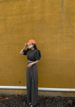 Load image into Gallery viewer, Pleated Asymmetrical Ties High-waisted Wide-leg Pants
