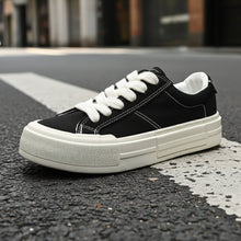 Load image into Gallery viewer, Women’s Canvas Platform Skate Shoes — Casual &amp; Sporty Lifted Sneakers
