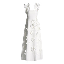 Load image into Gallery viewer, High-grade Stitching Three-dimensional Flower Sling Dress
