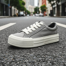 Load image into Gallery viewer, Women’s Canvas Platform Skate Shoes — Casual &amp; Sporty Lifted Sneakers

