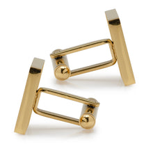 Load image into Gallery viewer, Gold Stainless Engravable Square Cufflinks
